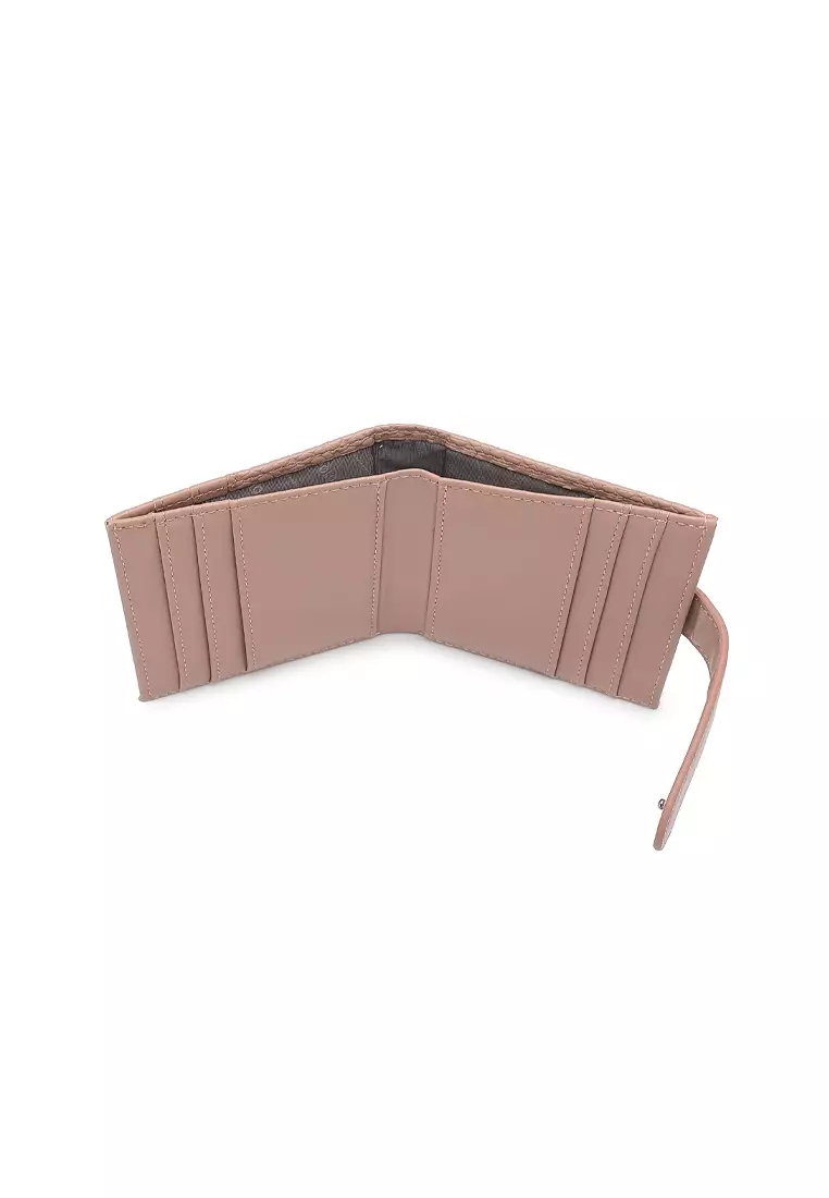 Women's Short Purse / Card Holder - Dark Pink