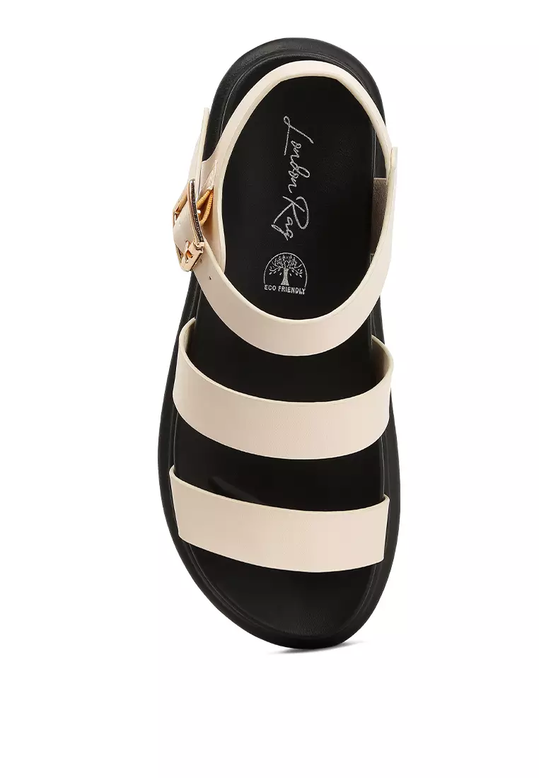 Pin Gesper Espadrille dalam warna Krem