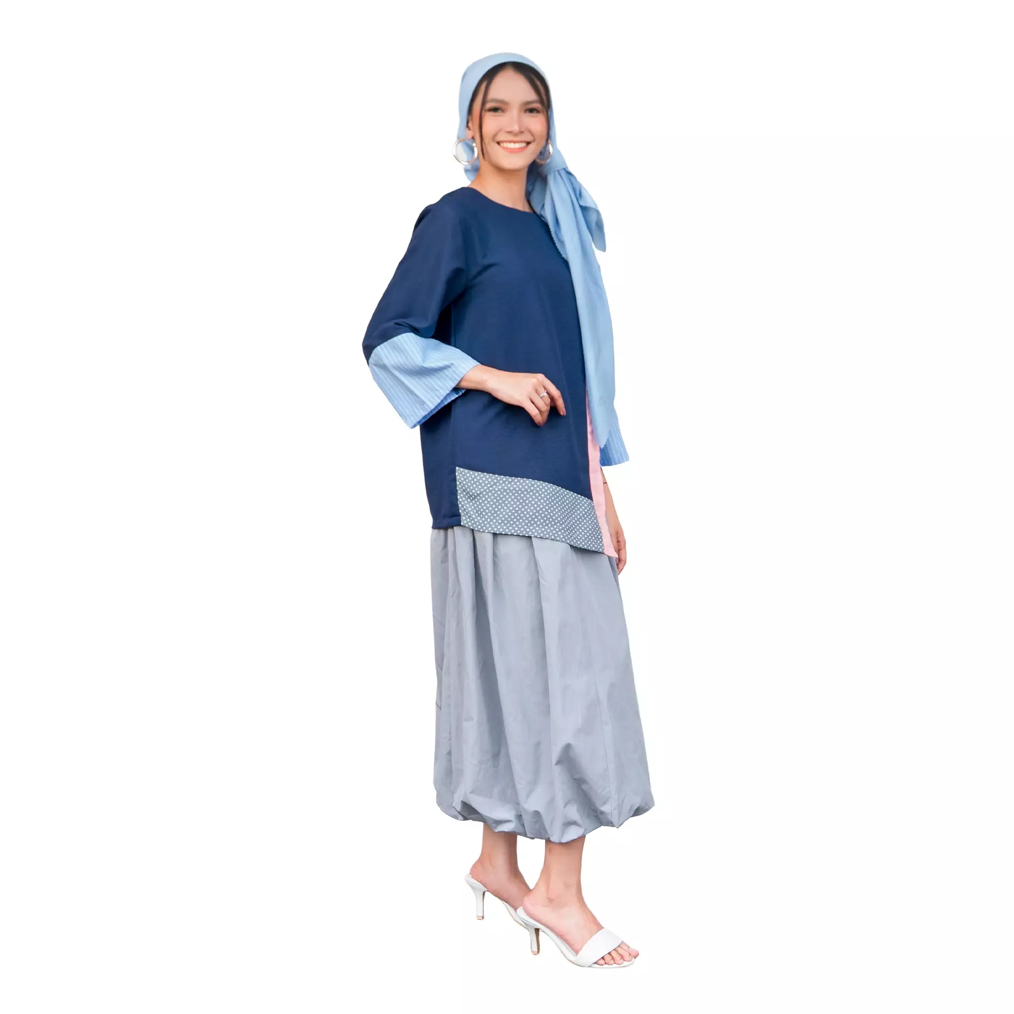 Blouse Batik Wanita - Atasan Batik - Bhatara Batik Elina - Baju Batik Modern Lengan Panjang