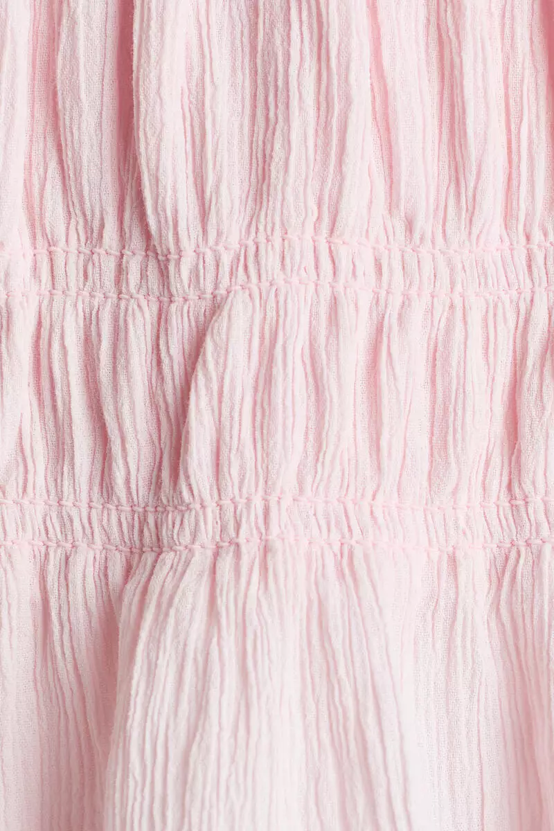 Crinkled cotton top