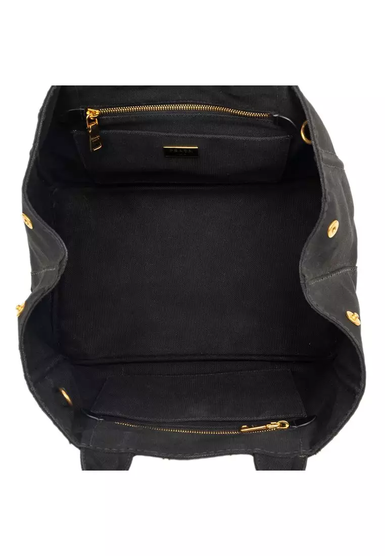 Pre-Loved Prada Canvas Canapa Logo Tote