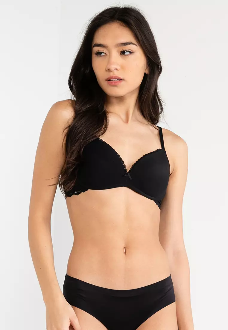 Buy Cotton On Body Everyday Lace Wirefree Bra in Navy Ink 2024 Online