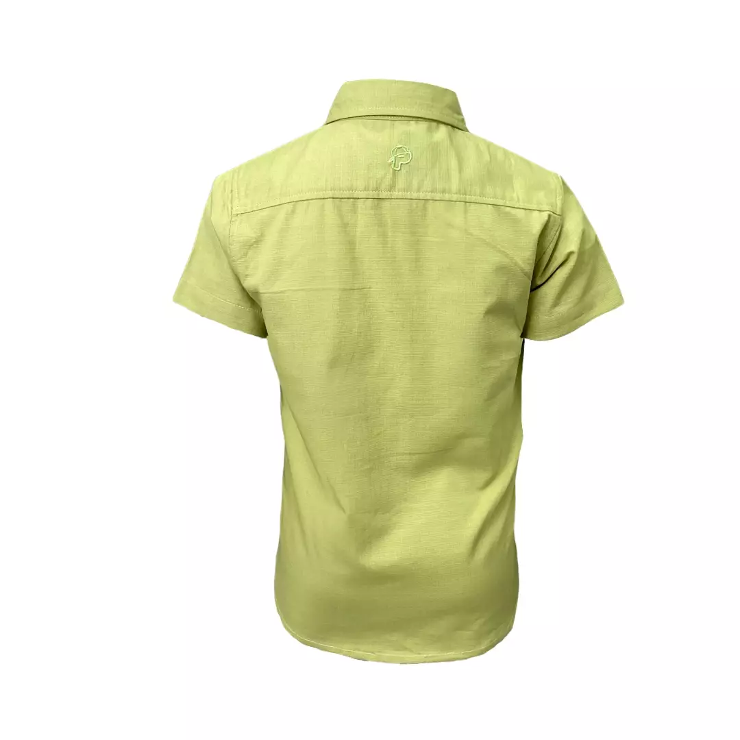 Pingu Kemeja Anak Laki Laki Polos Pendek Hijau 92204930