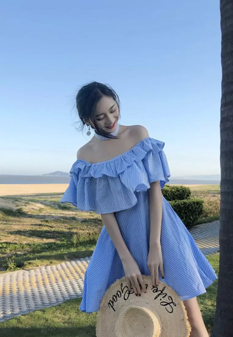 One piece shop off shoulder dress