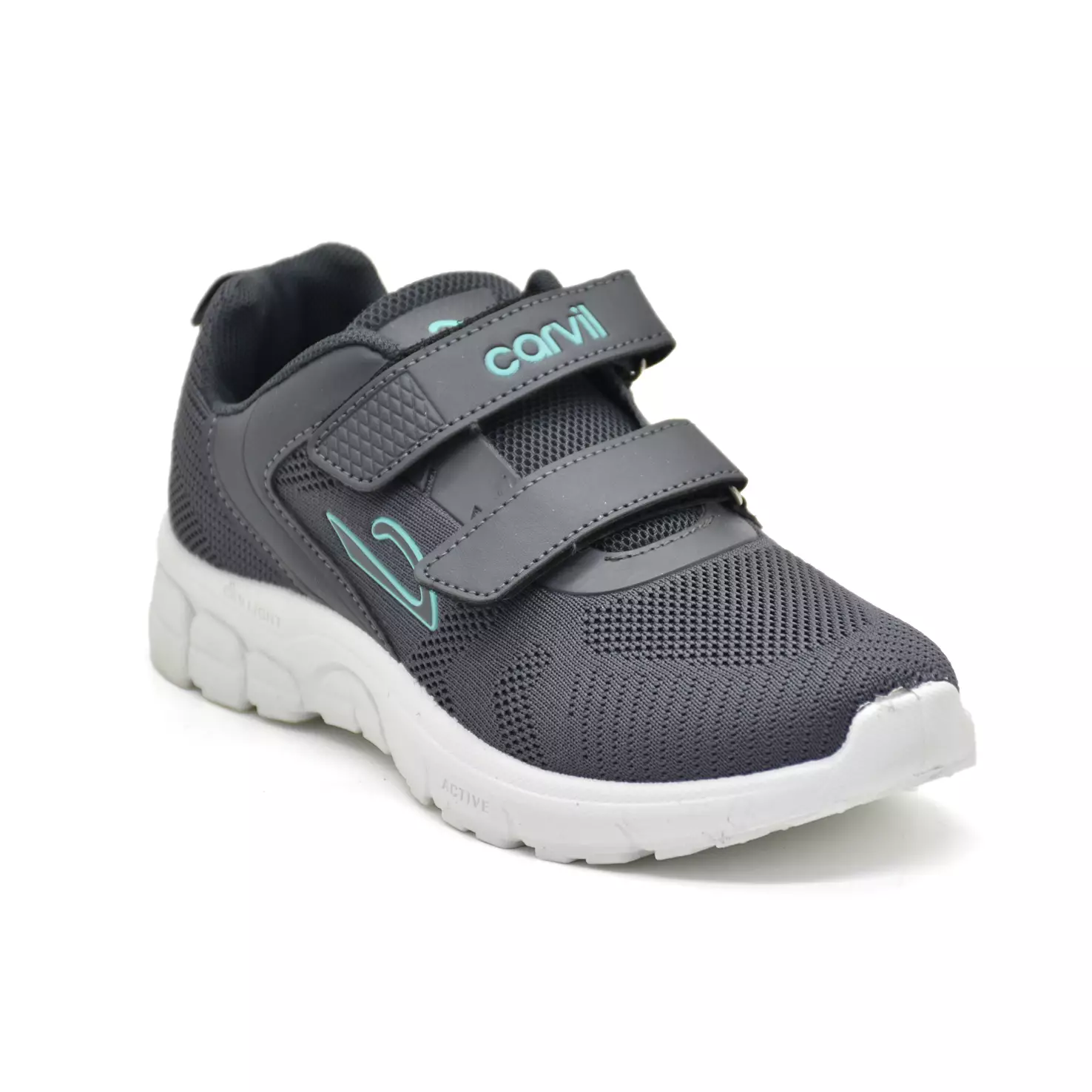 Carvil Sepatu Sekolah Anak Archie-01 LT Dark Grey