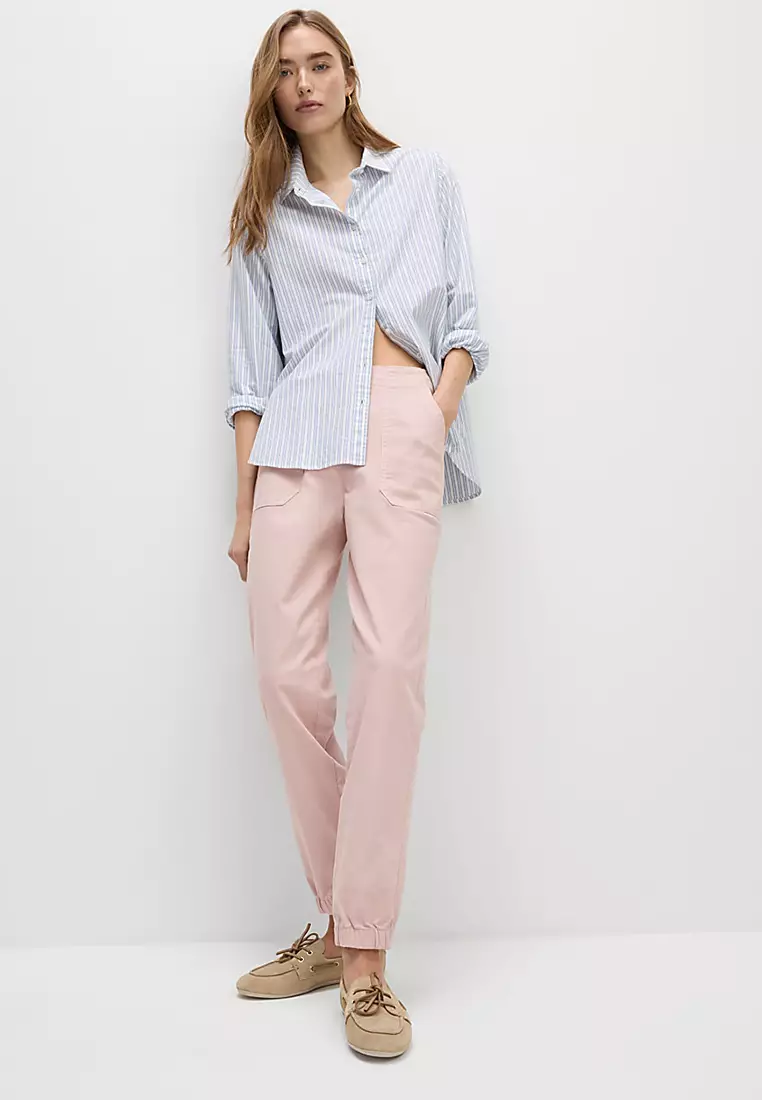 Cotton Blend Slim Fit Joggers