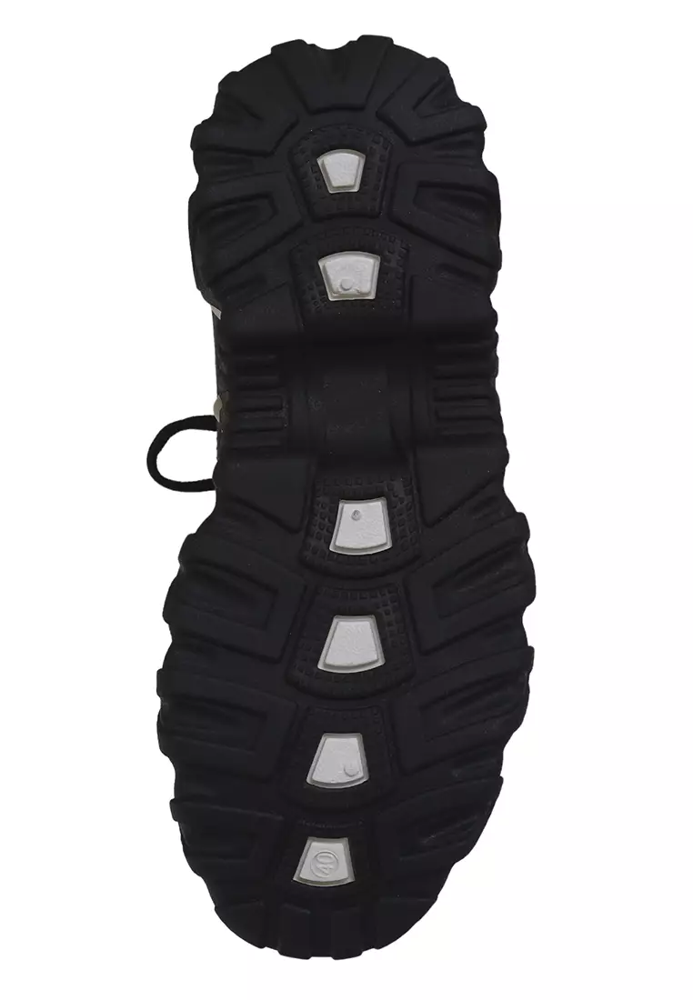 Anando Sepatu Sneakers Sport Tali Pria Desain Ringan Casual Shoes Material Mesh ORIGINAL - Black