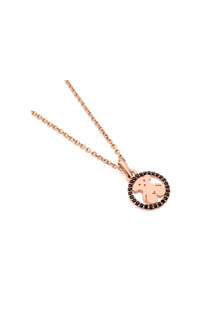 Buy TOUS TOUS Camille Rose Vermeil Silver Necklace with Spinels