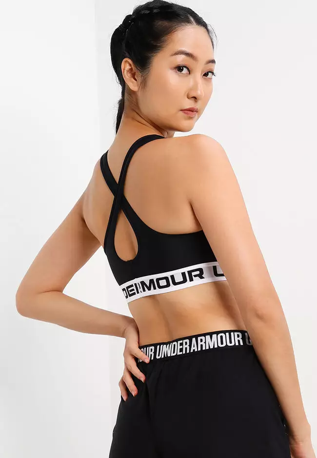 Under Armour Women's Plus Size Crossback Medium Sports Bra