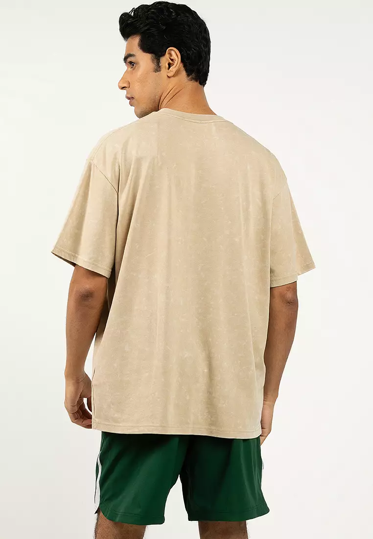 Heavyweight Logo Wash Men's Oversized Short Sleeves T-Shirt