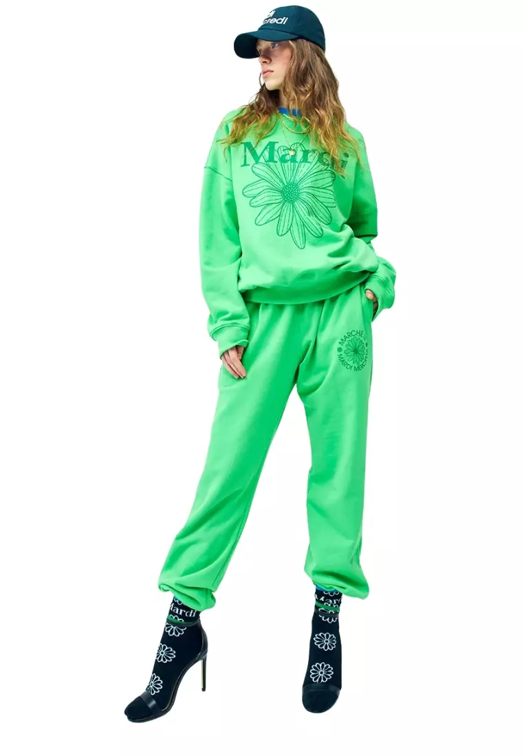 Sweatshirt Flowermardi - Vivid Green Deepgreen