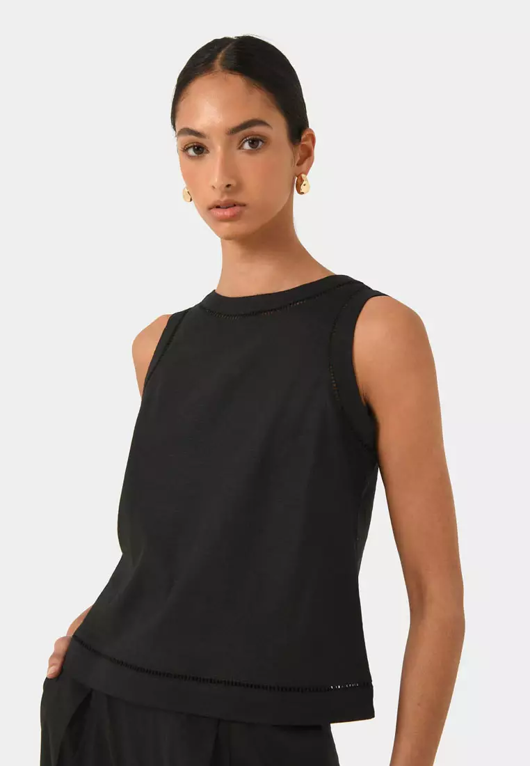 Perry Linen Embroidery Top