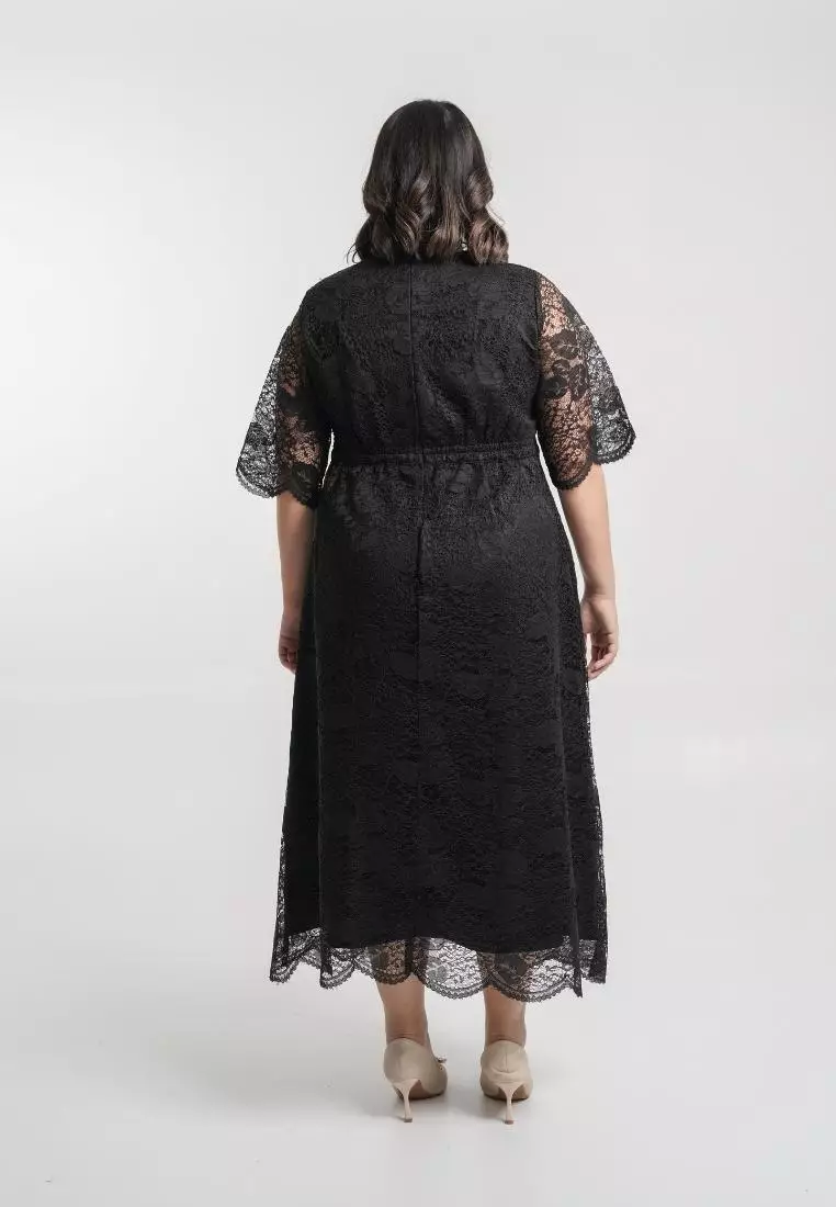 Plus Size Party Dress Jessaline Black