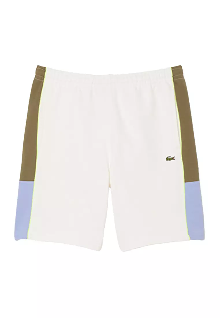 Colour-Block Fleece Shorts