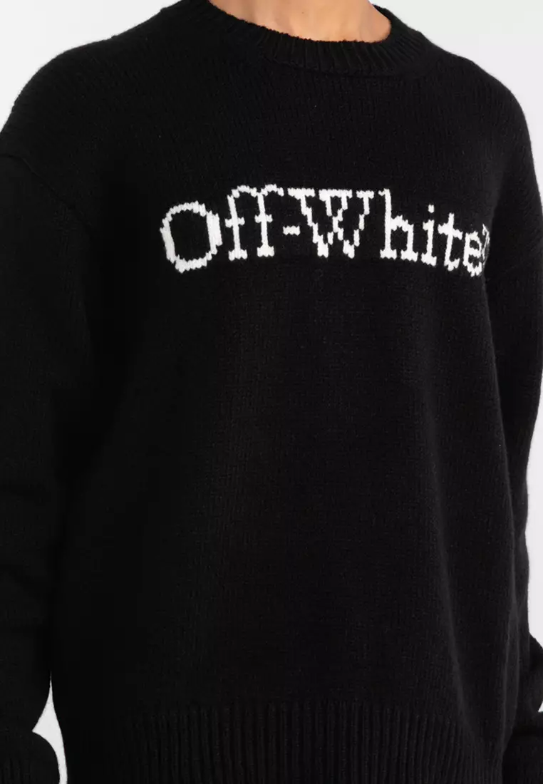 Off white intarsia clearance sweater