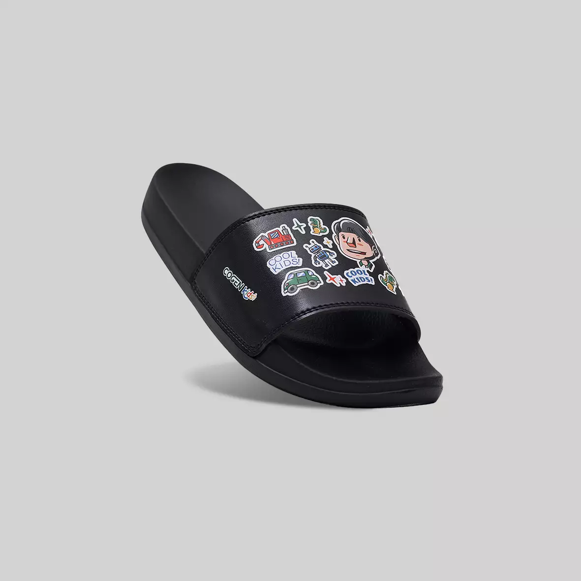 Cogen Kids Sandal Anak Sendal Slop Junior Premium Black Hitam - Cool Kids