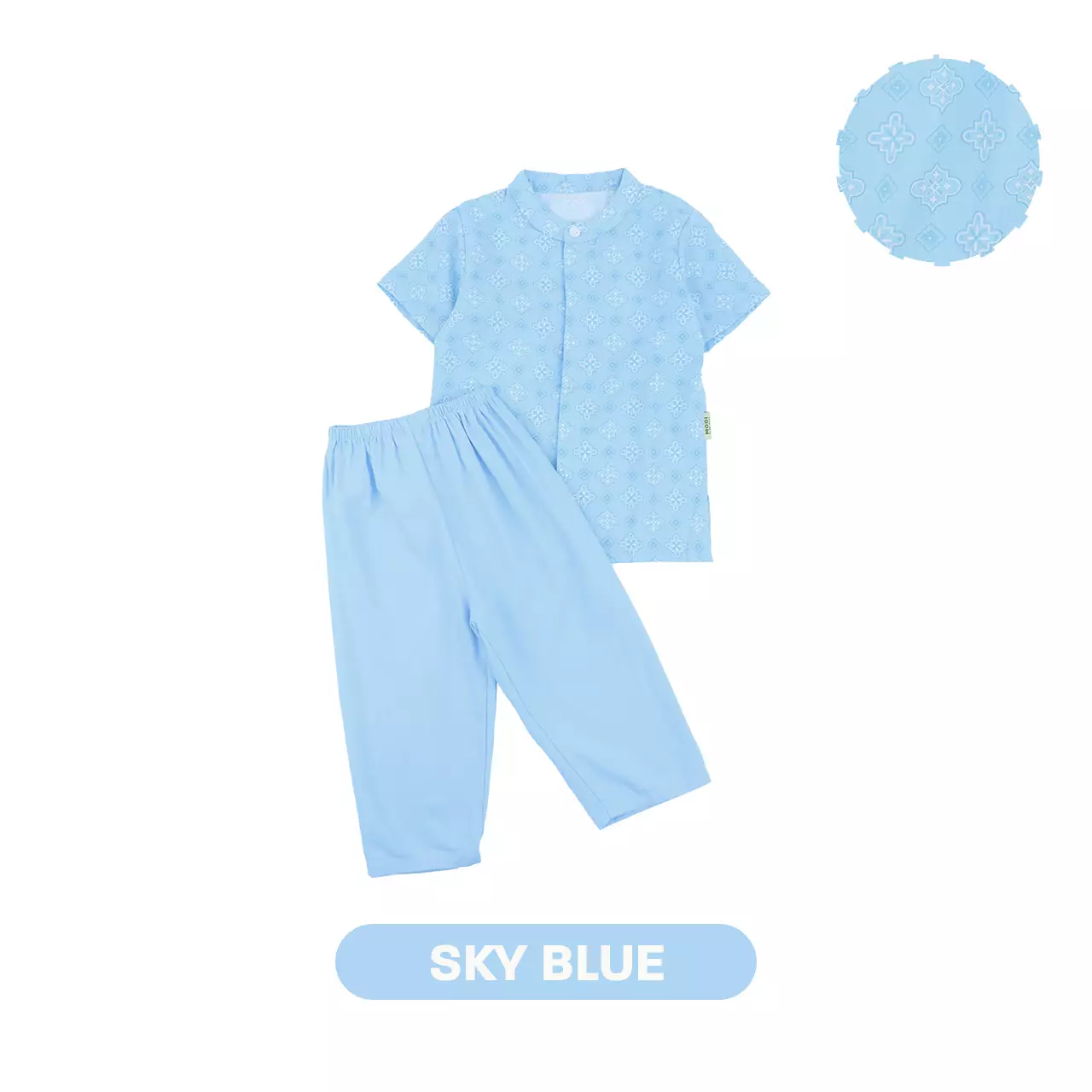 Mooi Zayyan Koko Set Setelan Koko Anak Raya Collection Sandya Series - Sky Blue