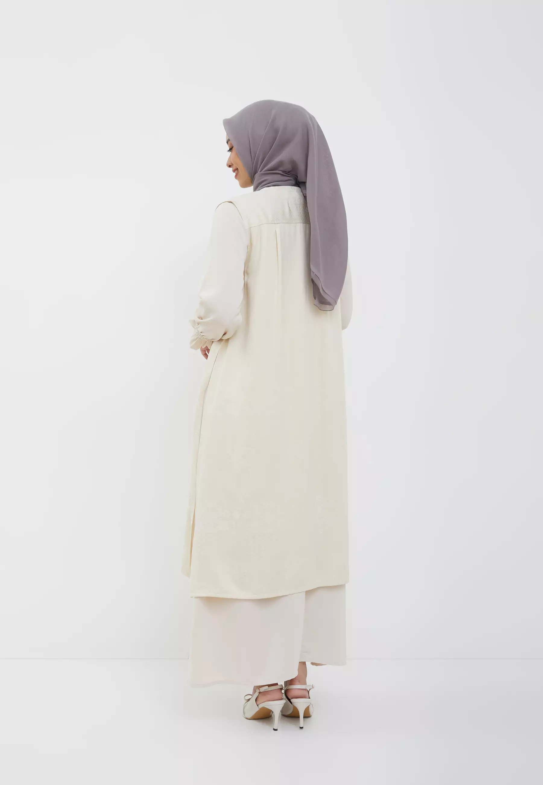  Amina Cream Two Set Dress (G.42136)