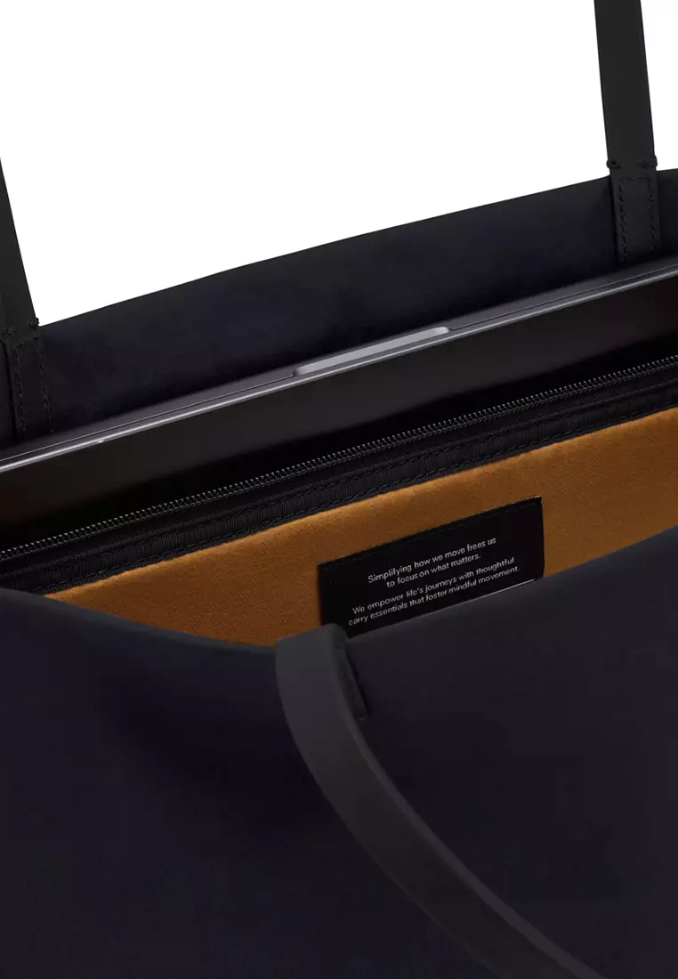 LOJEL Semo Tote Bag 18L Black + LOJEL Iloj Strap Leather Grey