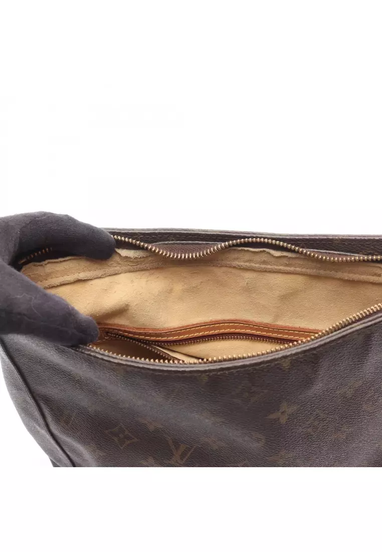 Pre-Loved Louis Vuitton Looping GM monogram Shoulder bag PVC leather Brown