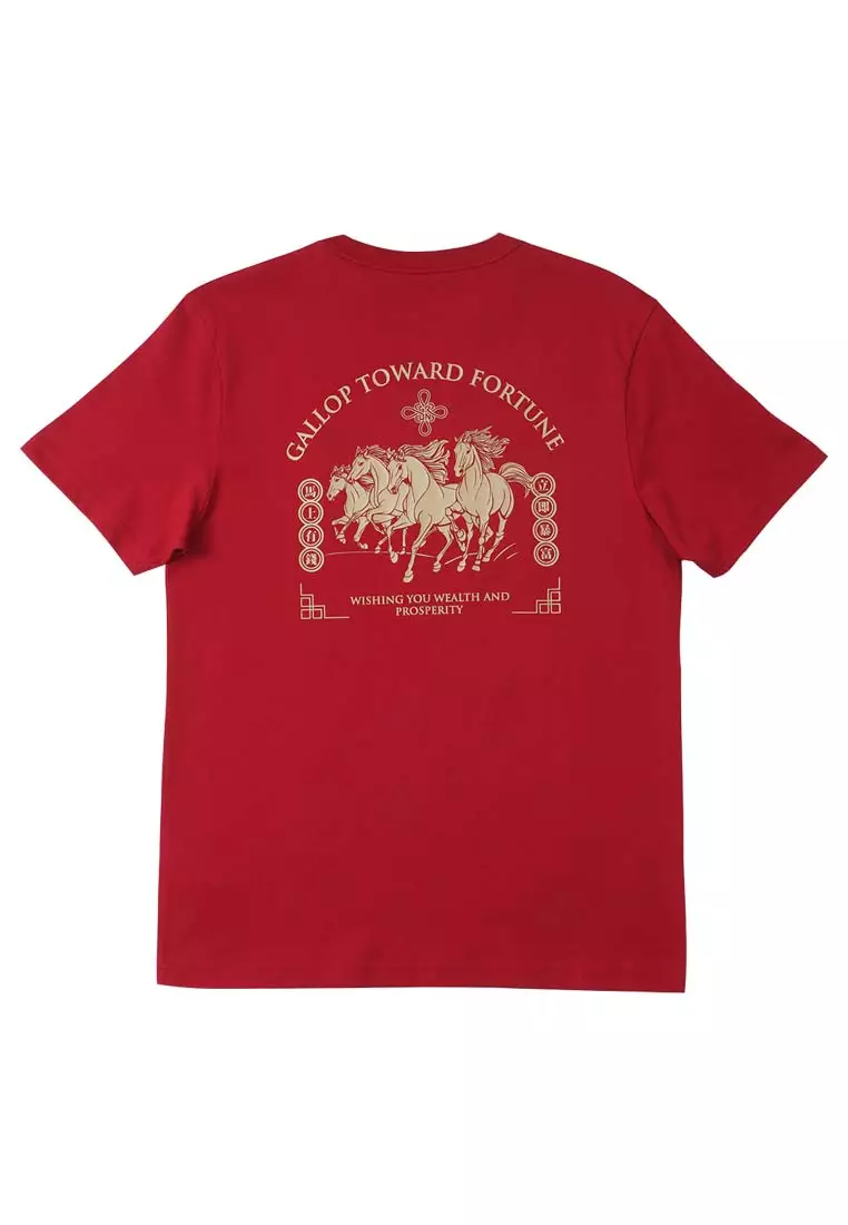 Men's Slim Fit CNY Printed Tee