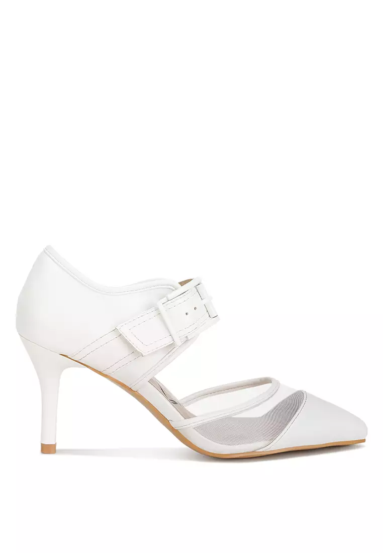 London Rag White Pump Sandals