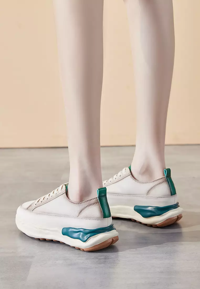 Suede Patchwork Contrast-color Sneakers RX6616