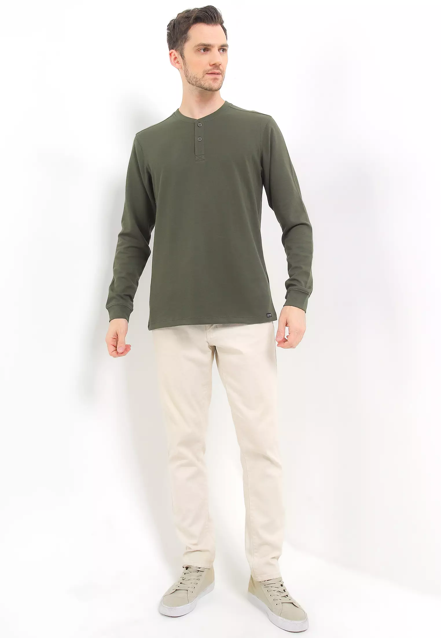Cressida Regular Fit Long Sleeves Hanley T-Shirt A254G - Green