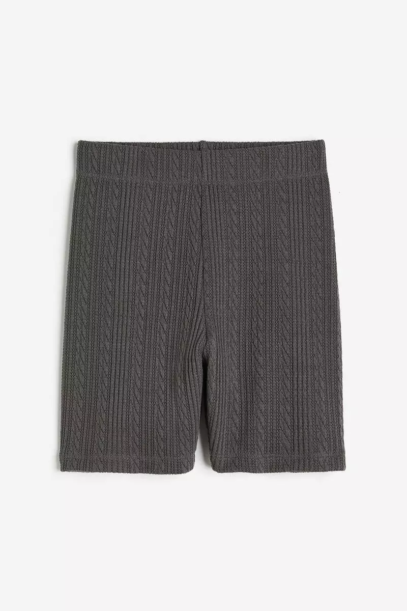 Textured jersey cycling shorts
