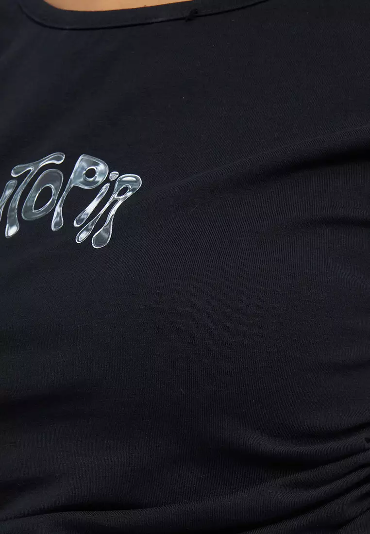 Shirring Fitted Sleeveless Top