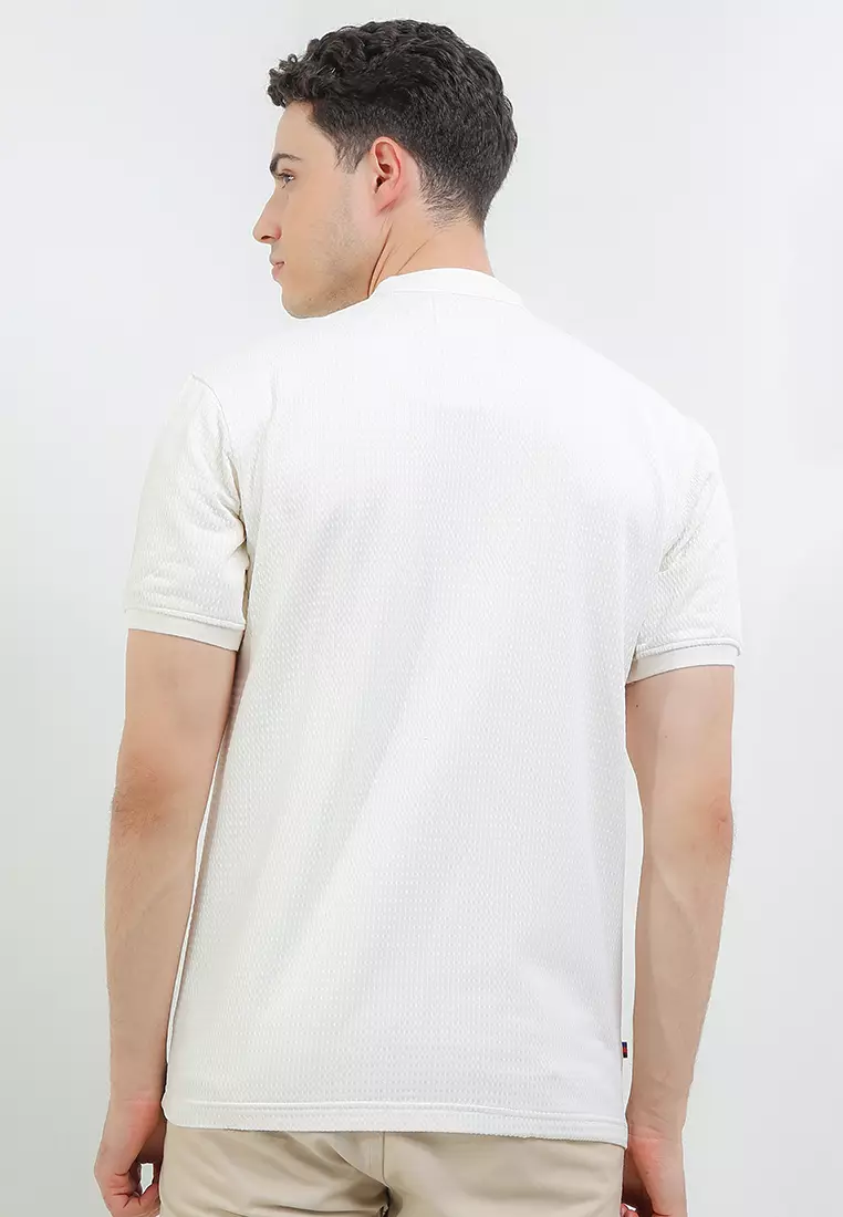 Kaos Henley Tekstur - Elio T-Shirts
