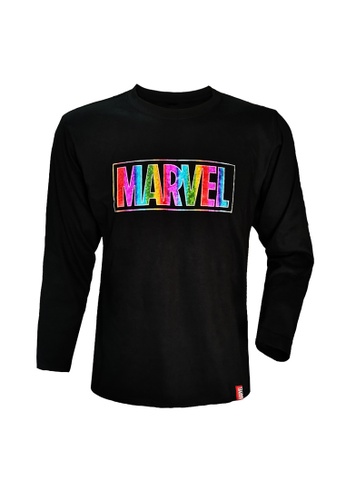 Marvel black MARVEL Avengers Men Long Sleeve T Shirts (BLACK) VIM20701U A4FE3AA2453A68GS_1