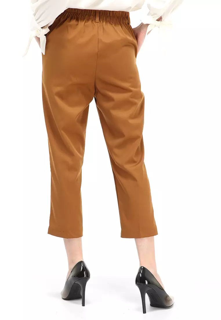 Chena Long Pants Celana Panjang Bawahan Wanita Premium Quality - Choco