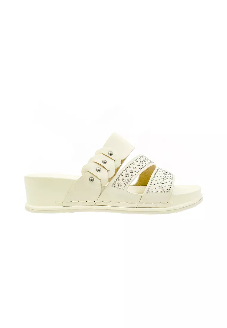 Discount on Mario D' boro Runway  shoes - SKU: Women's Flat Sandals LY 28314 Off White C70