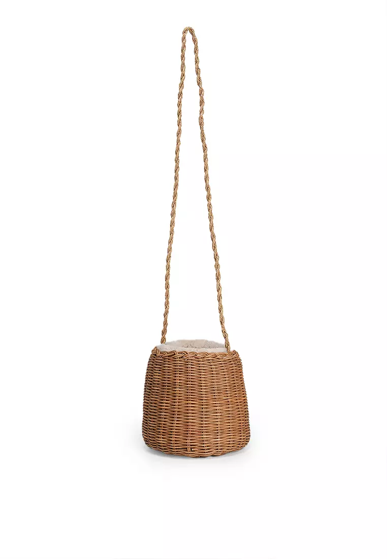 Wicker bag zara on sale