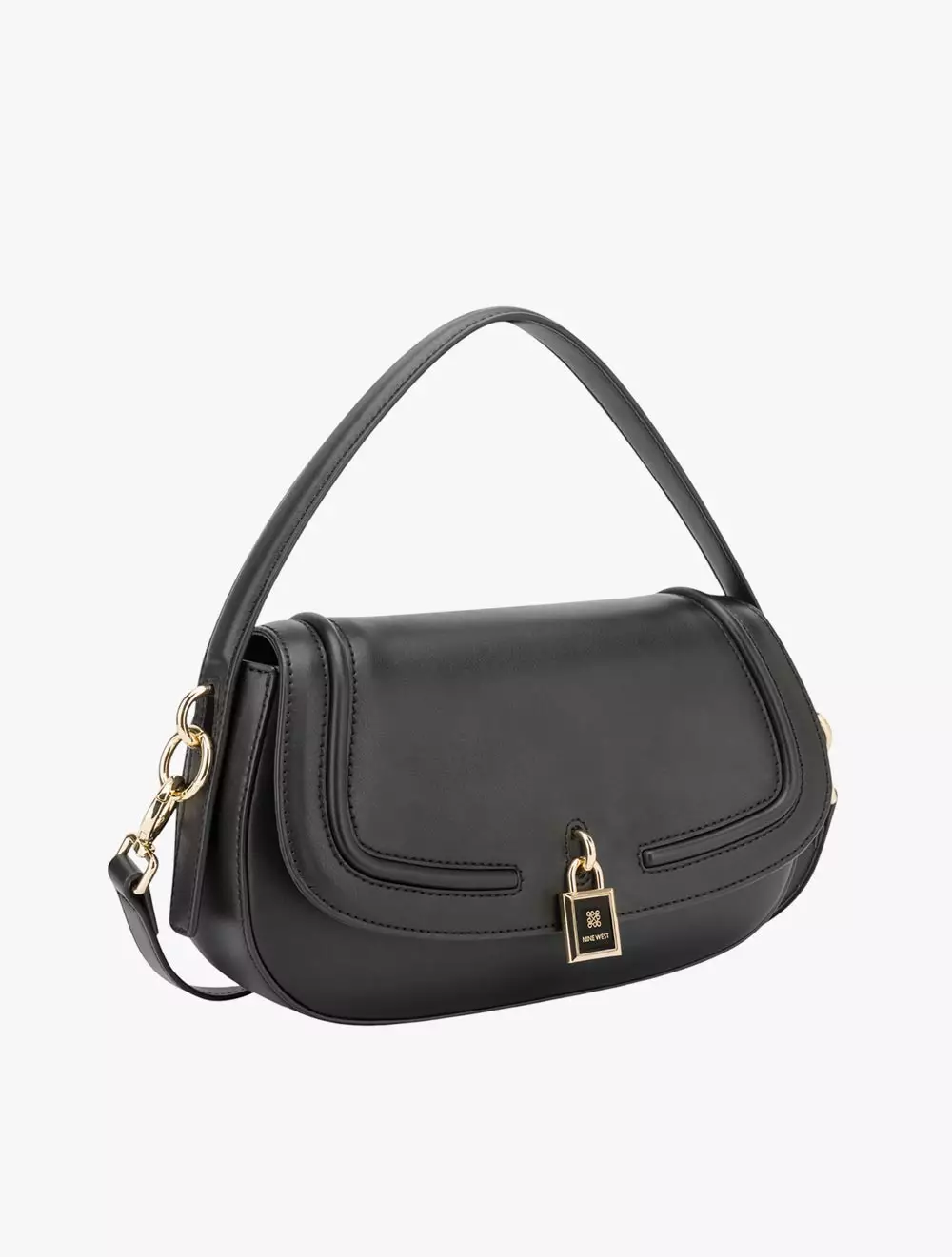 Nine West Tenely Convertible Xbody Flap Womens Crossbody Bags - Black