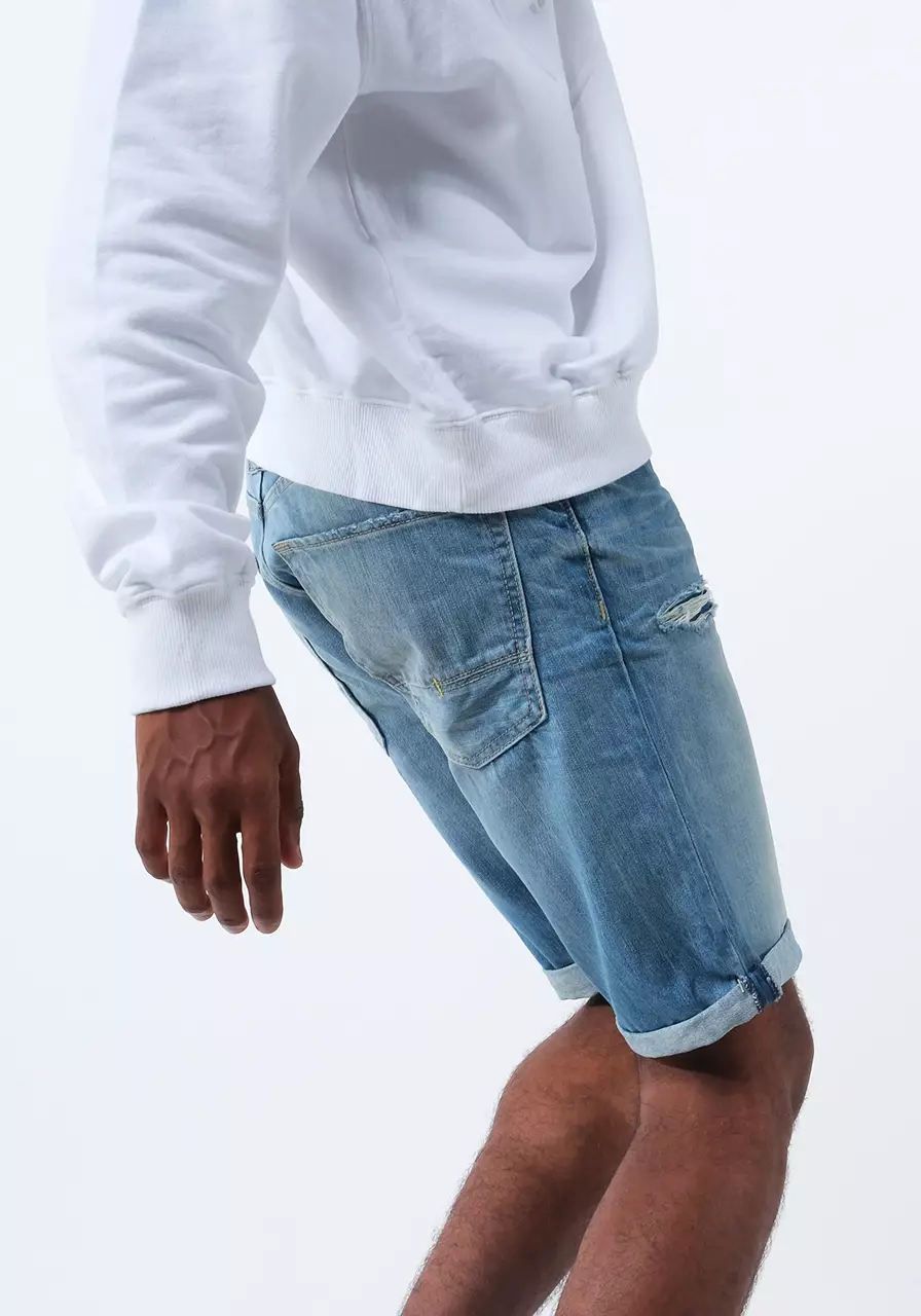 Celana Pendek Jeans Pria A01 Series Light Blue