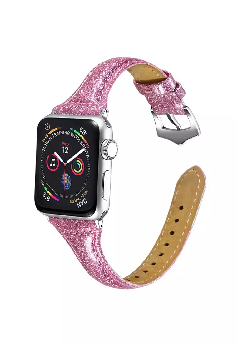 Genuine leather apple hotsell watch band 42mm