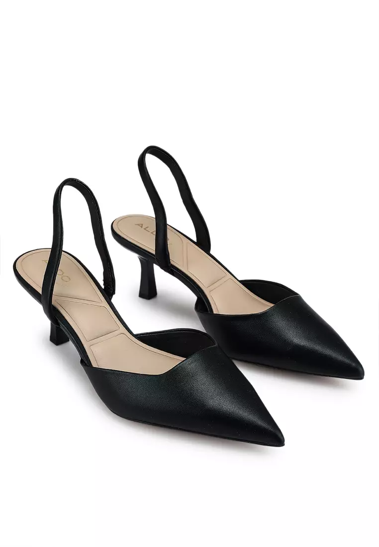 Gavedessi Slingback Kitten Pump Heels