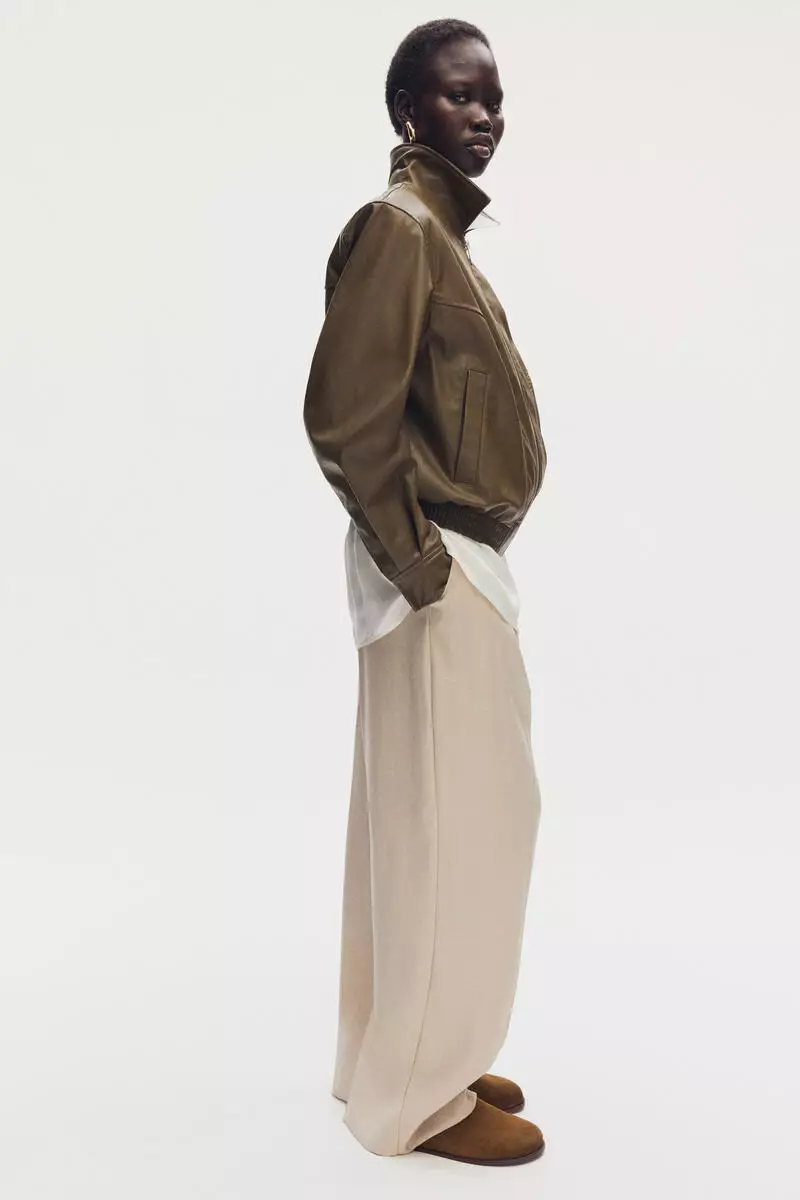 H&M Suede footbed mules