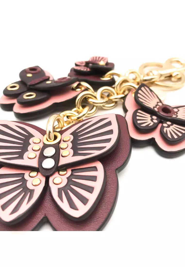 Buy Coach Coach Butterfly Cluster Bag Charm - Pink in PINK 2024
