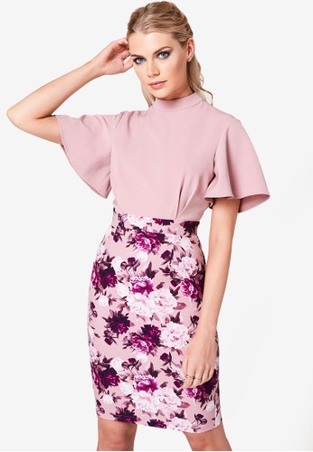 Jual Paper Dolls 2 In 1 Printed Bodycon Dress Original Zalora