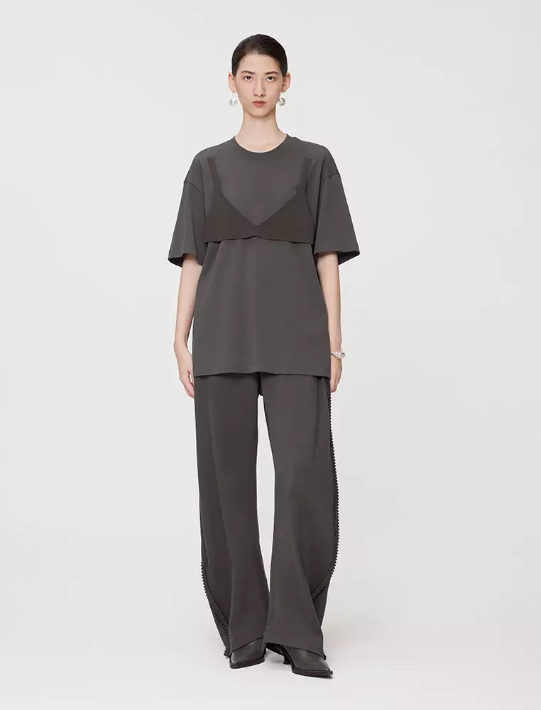 Loose Fit Round Neck Short Sleeve T-Shirt