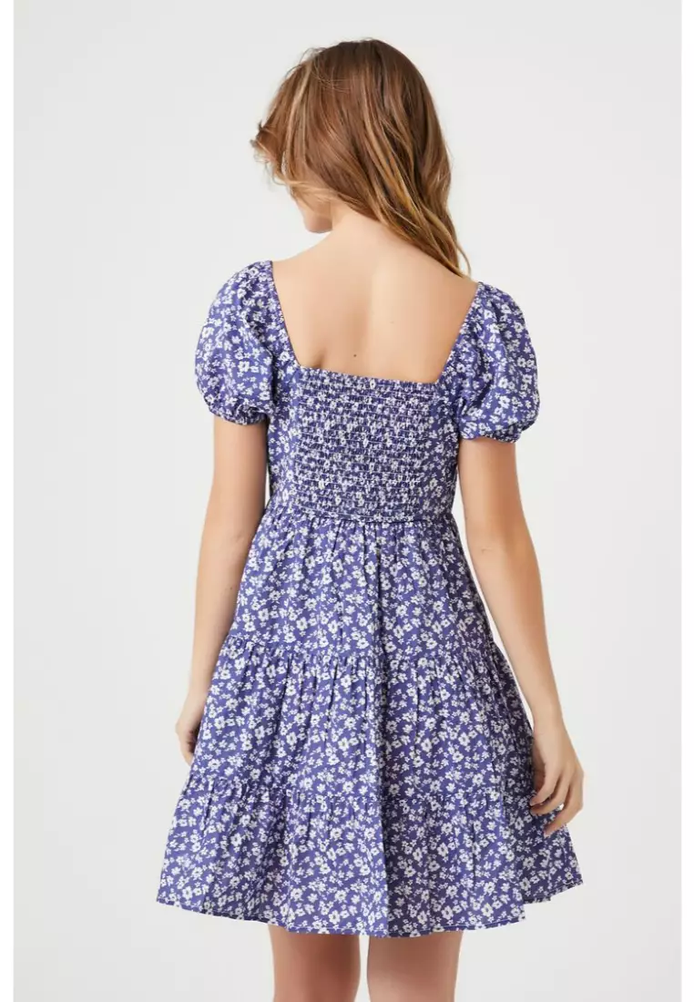 Buy FOREVER 21 Floral PuffSleeve Babydoll Dress 2024 Online ZALORA