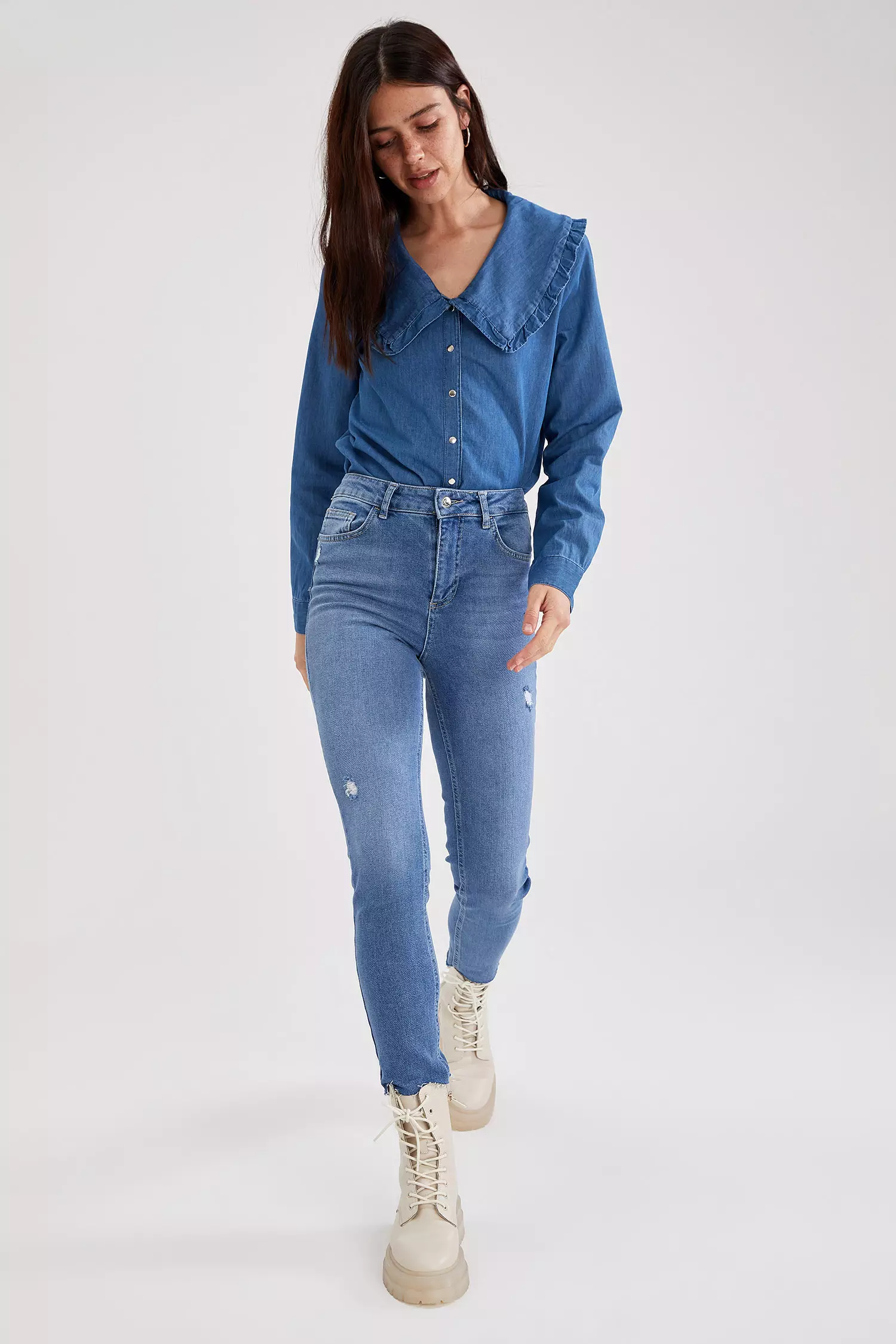 DeFacto Vintage Slim Fit High Waist Jeans 2024 | Buy DeFacto Online |  ZALORA Hong Kong