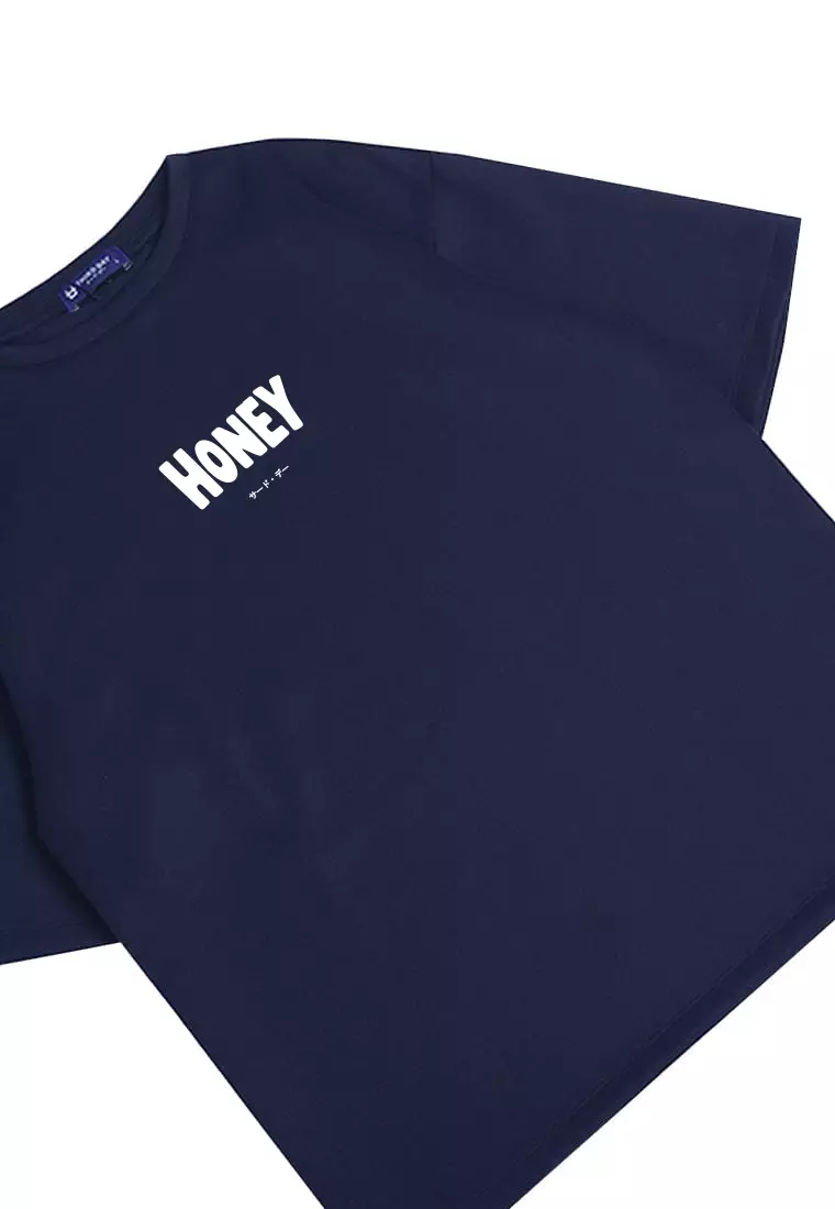 MTU43 kaos couple keren oversize scuba "honey-salt" navy