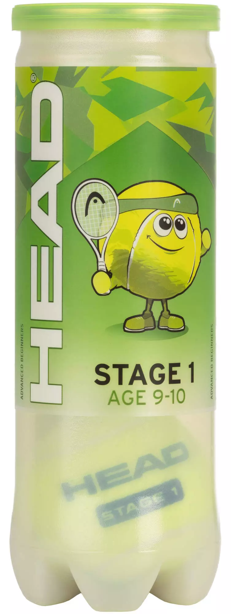 HEAD Tennis Balls Stage 1 3B 578413 - Bola Tennis Anak (Hijau)