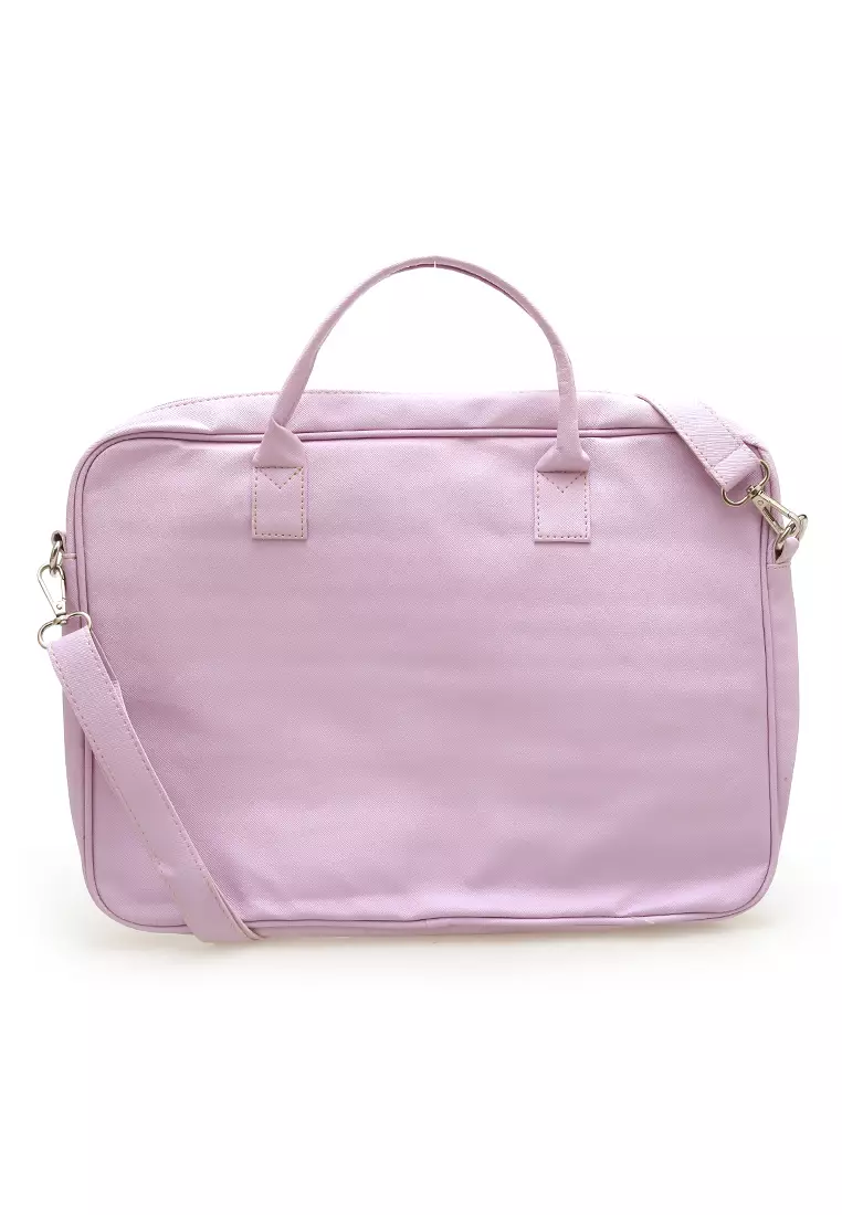 Shania Laptop SlingBag Fluffy Purple Pink With Mini Pouch -  Purple 4 Cactus