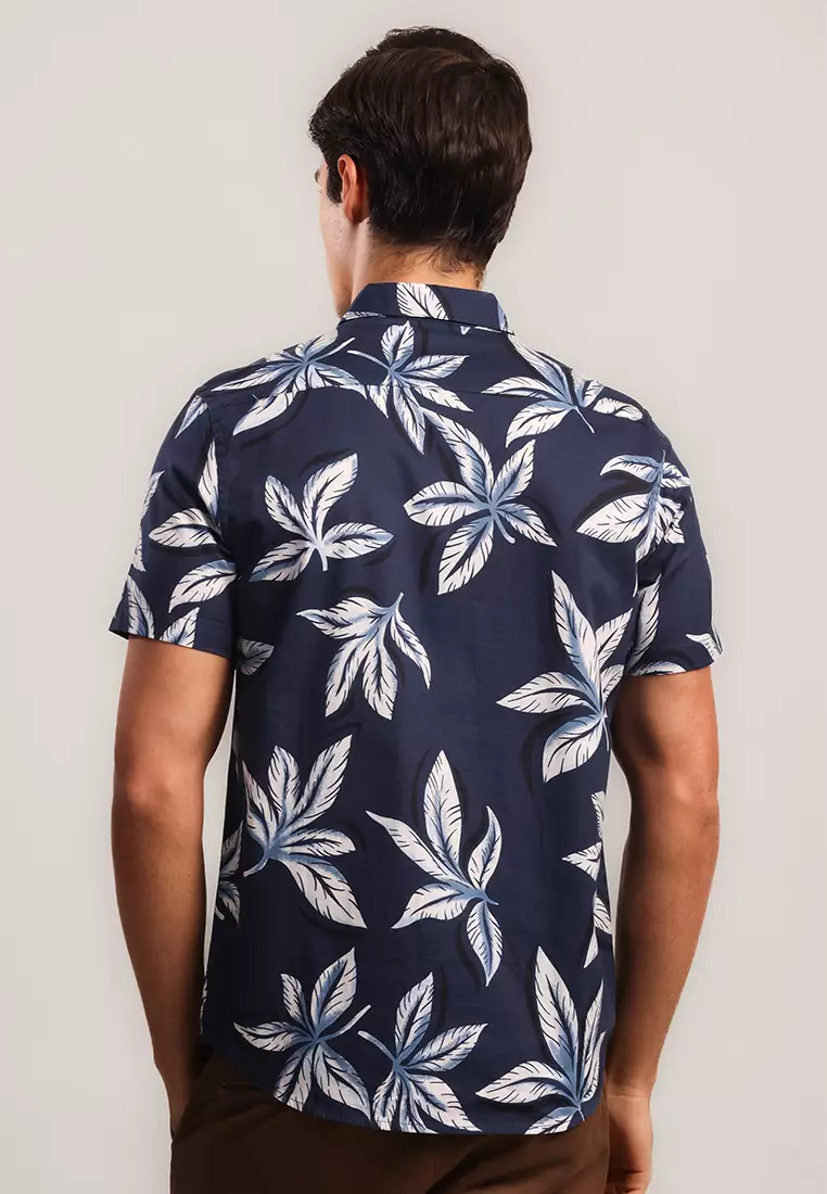 MOC Kemeja Lengan Pendek Pria Chelsie - Navy