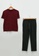 LC WAIKIKI red Standard Size Pajamas Set 2F238AA46E2855GS_5